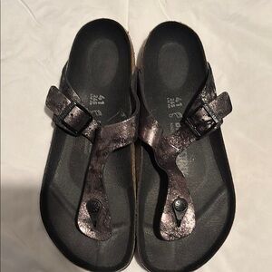 Black Metallic Sandals Birkenstock